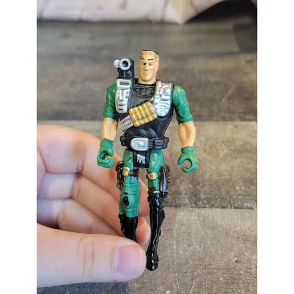 Green robot cyborg villain action figure toy - Picture 2 of 4